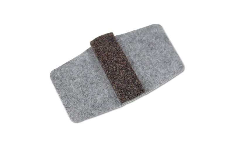 Master Manufacturing Wrap Around Felt Floor Savers 7 1/4 x 1 x 8 Gray/Black 16/Pack 88458