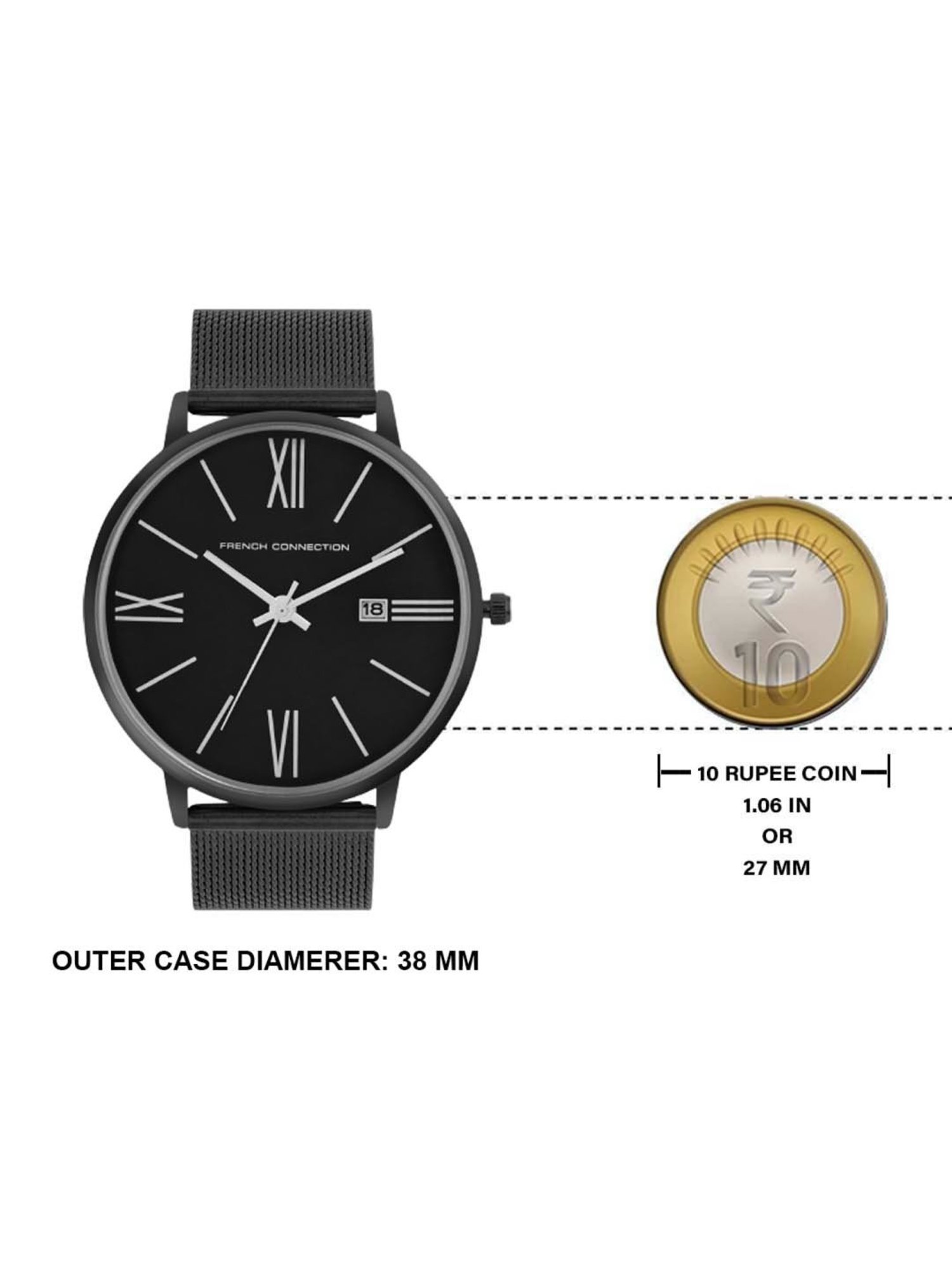 French Connection FCN00048D Heritage Analog Watch for Men