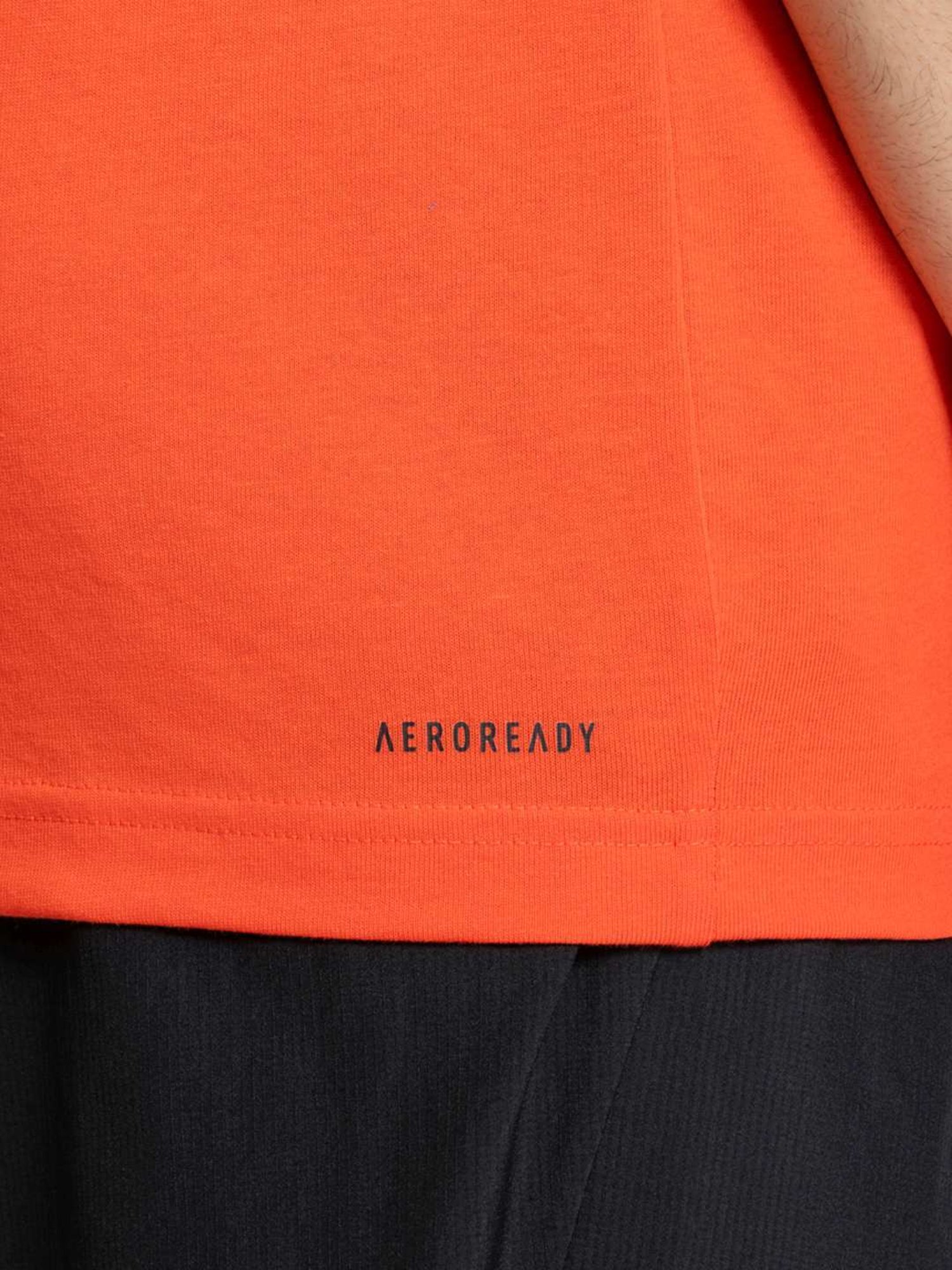 Adidas Red Cotton Regular Fit Printed Sports T-Shirt