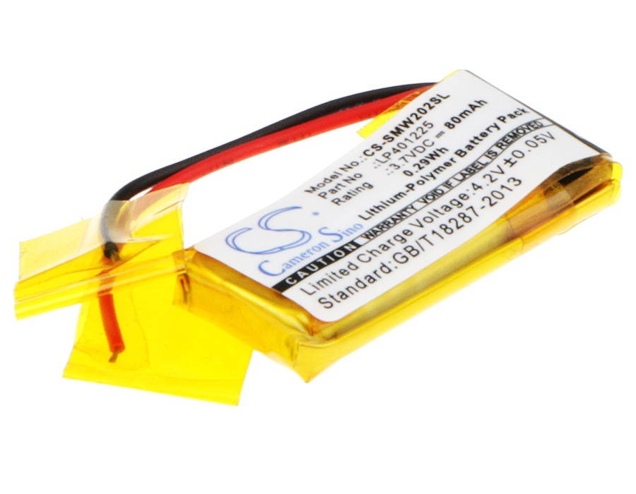 Battery Replacement for Sony SBH80 NWZ-W202 LP401225