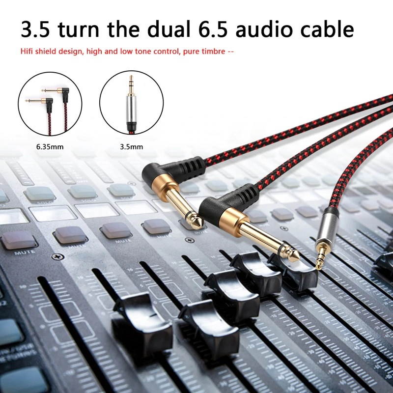 AU111 6 Feet Premium Audio Extension Cable Nylon Braided 35mm TRRS 4 Poles Jack Male to Female