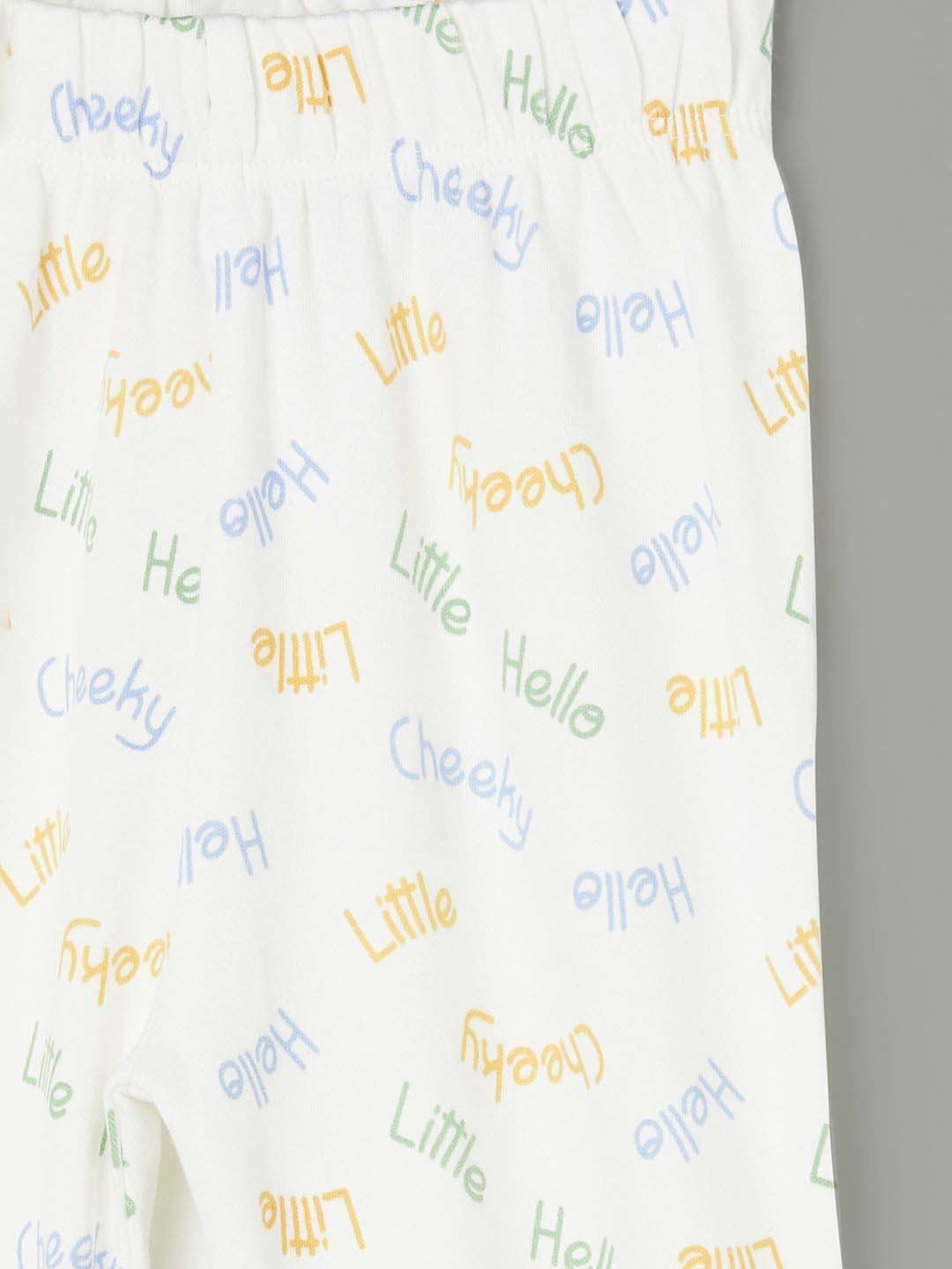 Juniors by Lifestyle Kids Sage & White Cotton Coordinate Set