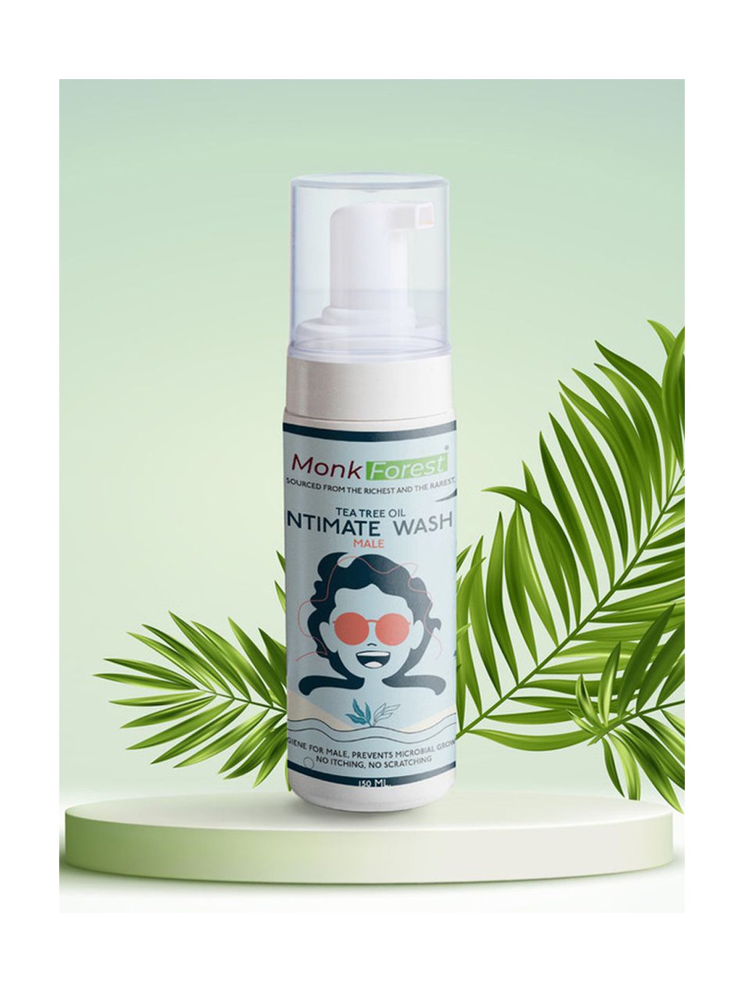 Monk Forest Foaming Intimate Wash for Men with Tea Tree Oil - 150 ml