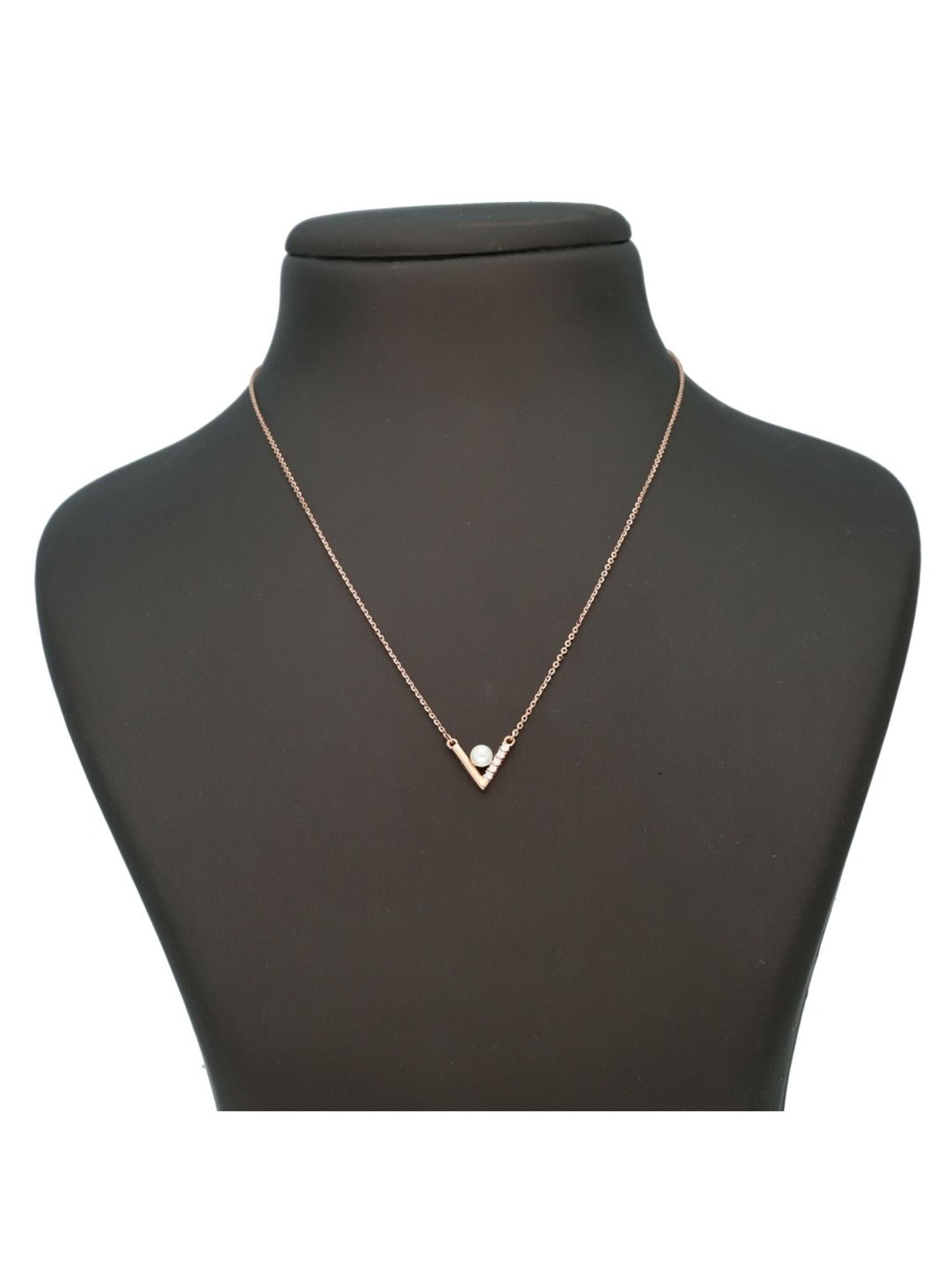 Malabar Gold and Diamonds BIS Hallmark 18k Rose Gold Necklace for Women