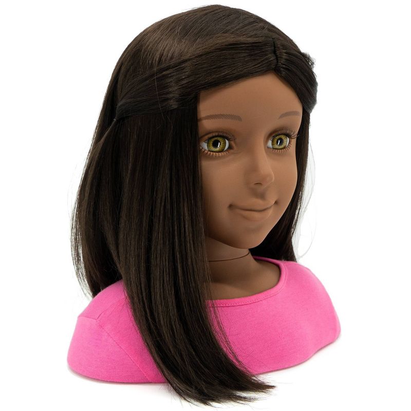 I'M A STYLIST Jasmine with Interchangeable Wig Styling Head - Brunnette Hair