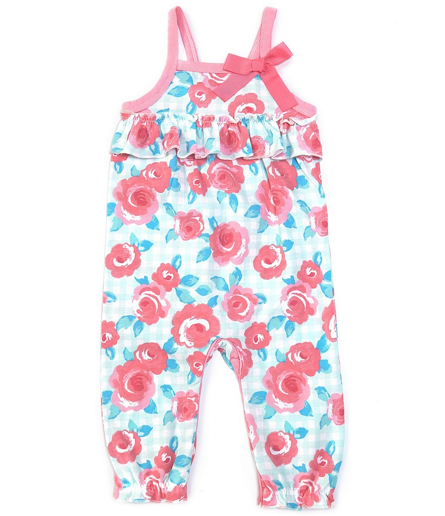 Starting Out Baby Girls Newborn-9 Months Stripe Ruffle Romper