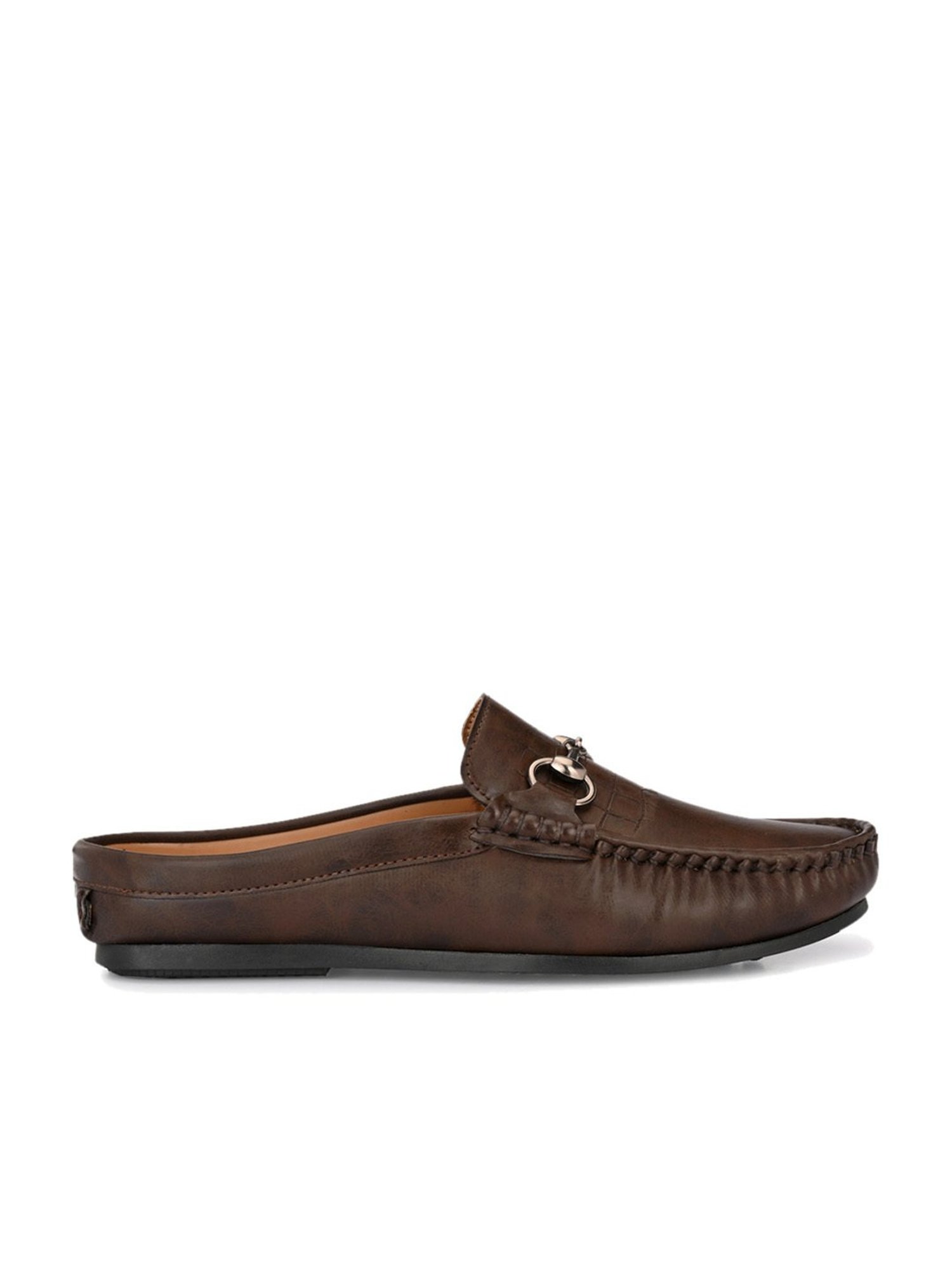 El Paso Men's Brown Mule Shoes