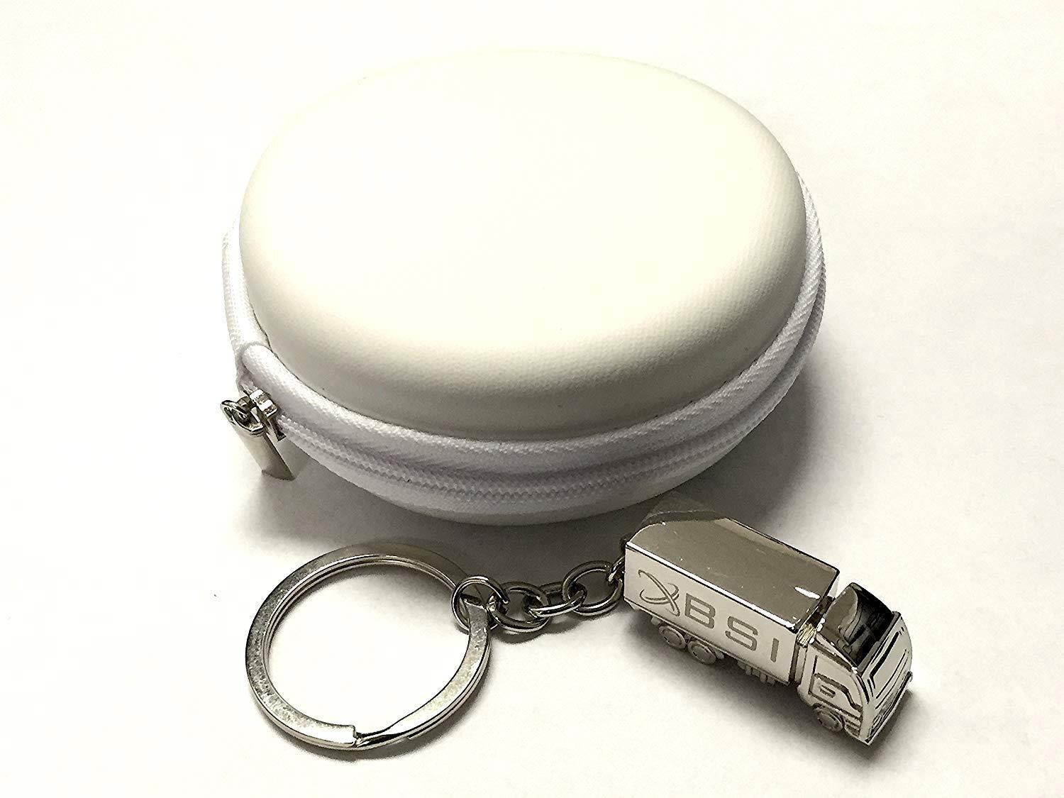 White Carrying Leather Case Compatible with Jawbone Slim UP Move Wrist Band Smartband Wireless Activity Bracelet Sport Wristband Bag Holder Pouch Hold Box Pocket Size Protection