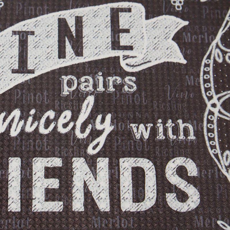 Nicole Miller 20" x 39" New York Wine Pairs Nicely Kitchen Mat