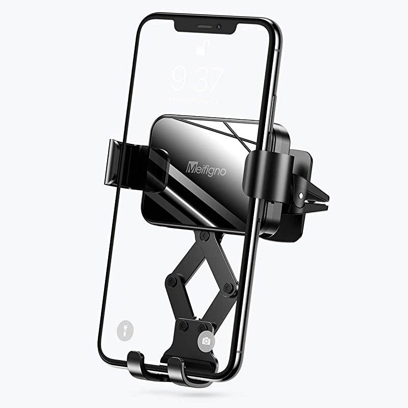 Car Phone Mount, Air Vent Car Phone Holder, Gravity Auto-Clamping Hands-Free Car Mount Compatible with iPhone SE/11 Pro Max/Xs/XR/8 Plus, Samsung Galaxy S20+ Ultra Note10 Plus & All