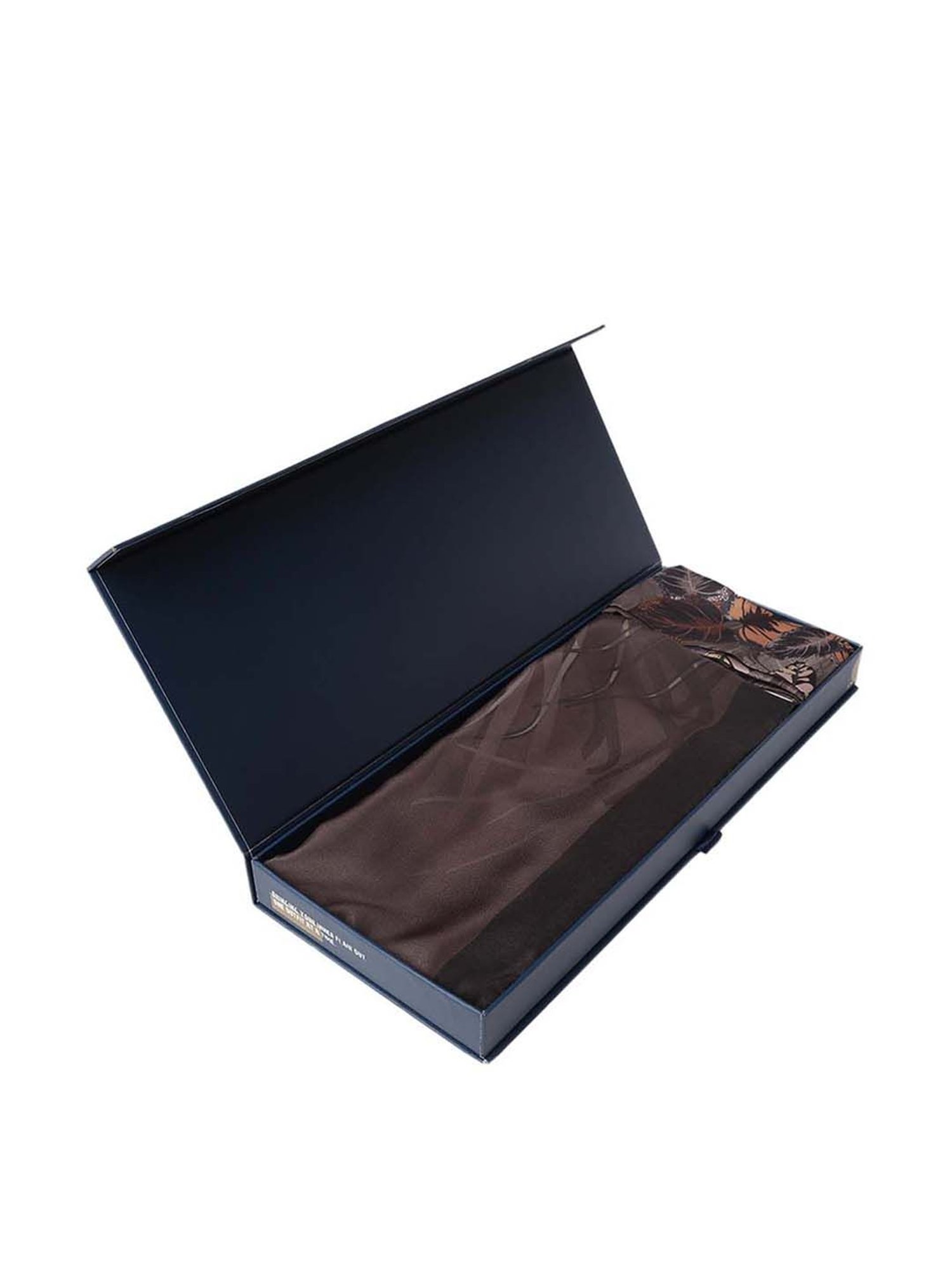 Tossido Brown Printed Stole