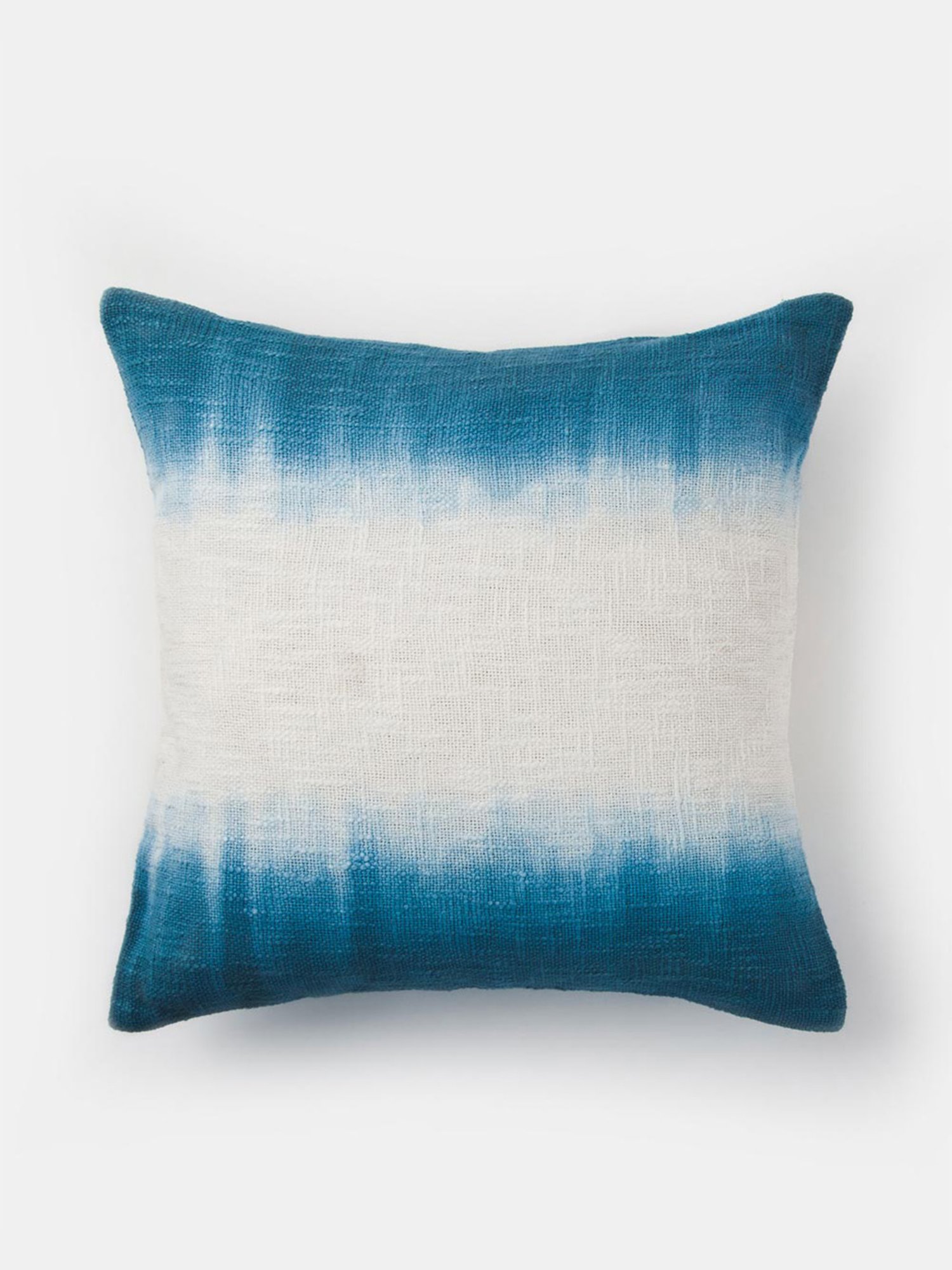 Fabindia Blue Cotton 24 TC 335 GSM Coramandel Cushion Cover