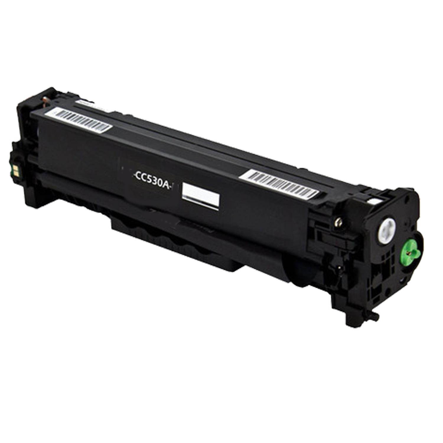 Compatible New York Toner 5 Pack CC530A CC531A CC532A CC533A 2BK C Y M Toner Cartridge - Black Cyan Yellow Magenta