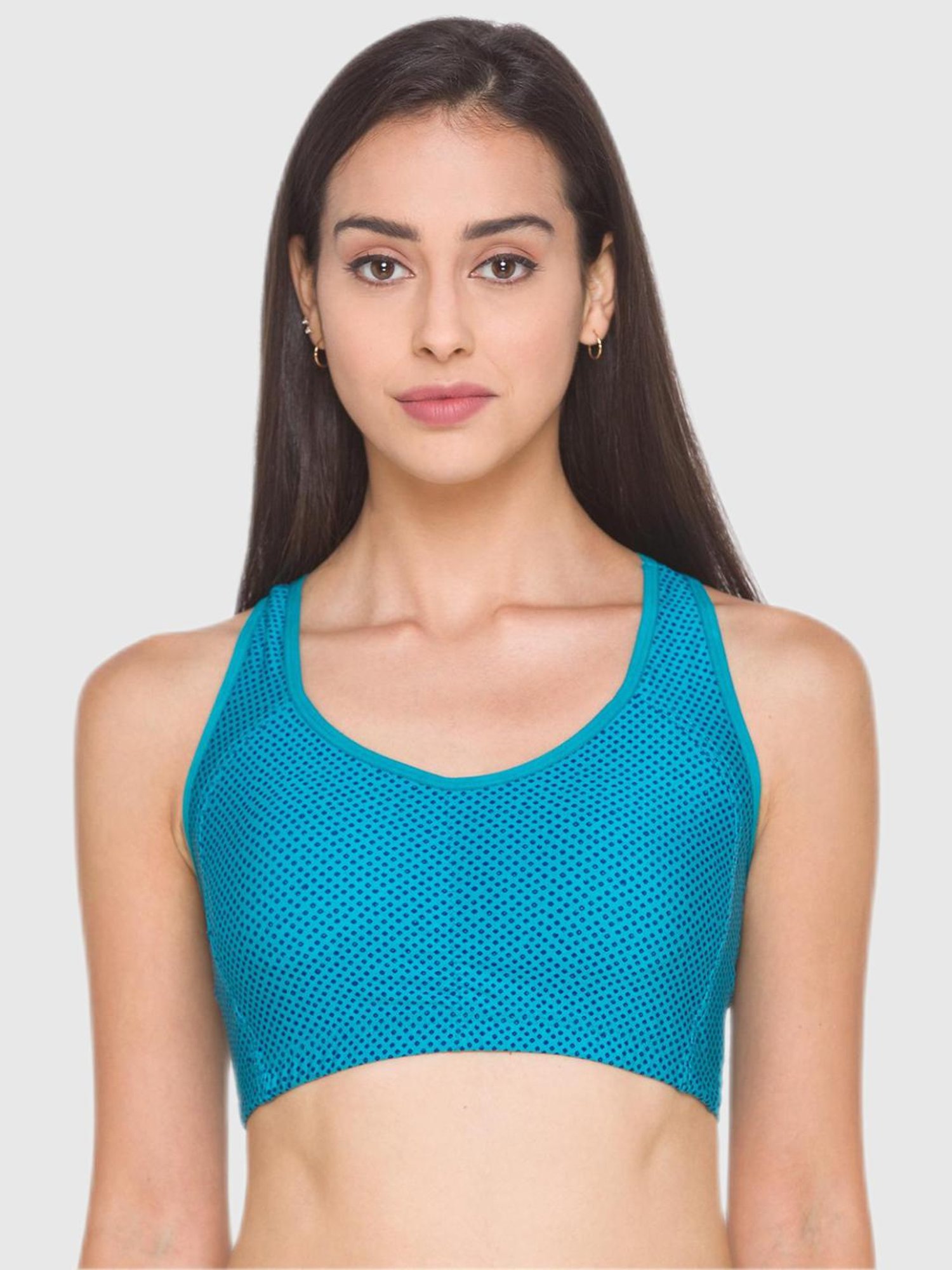 Candyskin Blue Printed Padded Bra