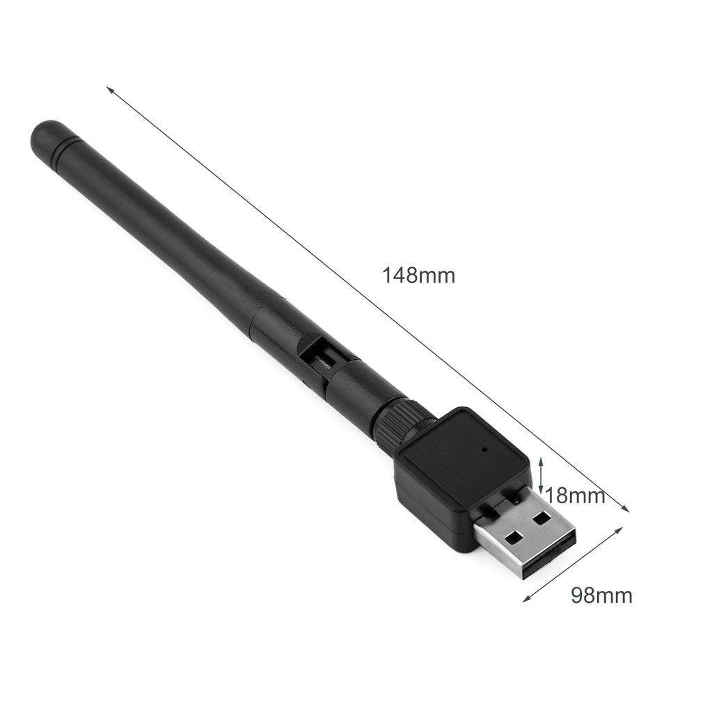 Mini USB Wireless WiFi Adapter 802.11n/g/b 150Mbps Network LAN Card w/Antenna