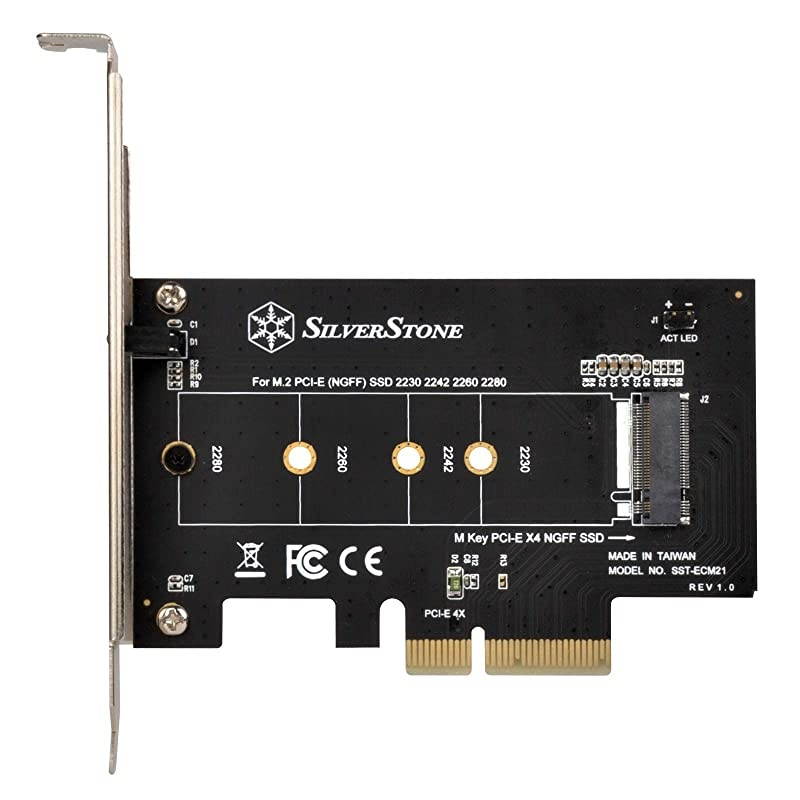 M2 to M Key Pci-E X4 Card ECM21-USA