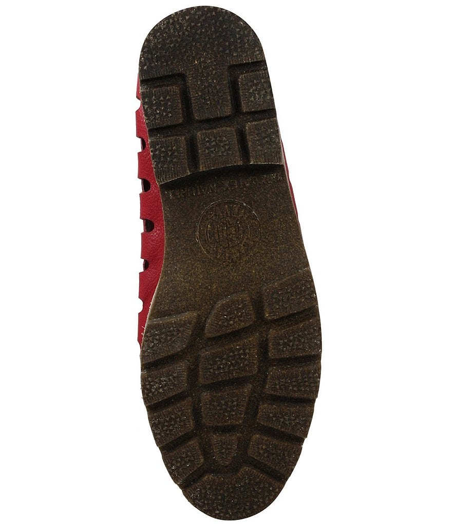 L'Amour Des Pieds Xanthia Leather Cut Out Venetian Slip Ons