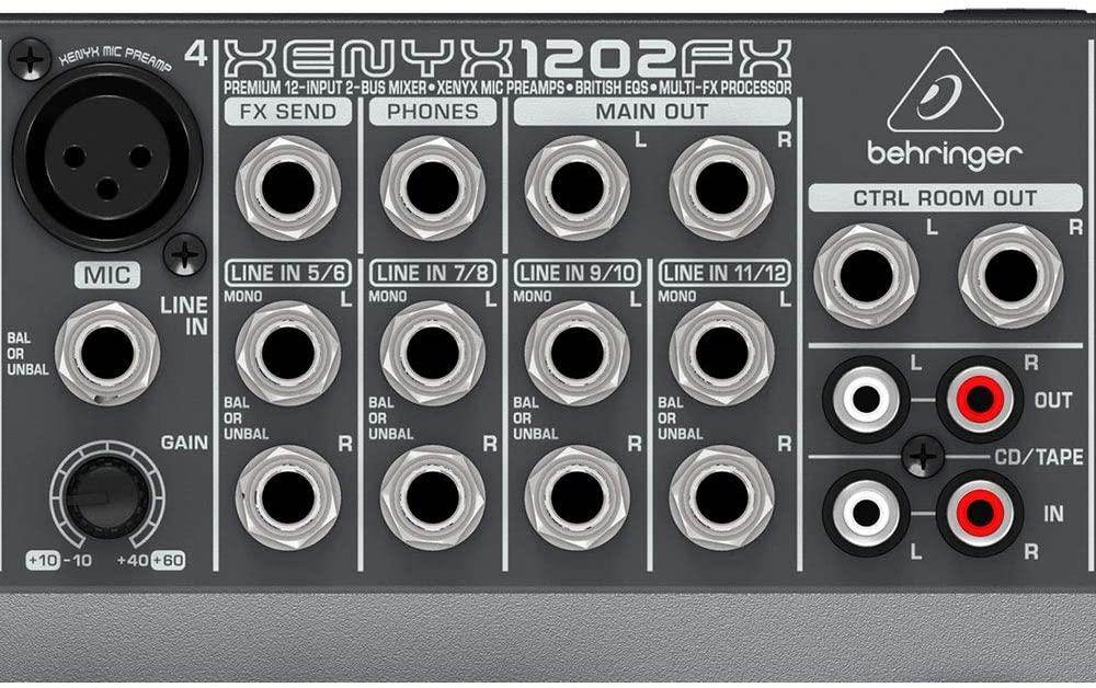 Behringer XENYX 1202FX 12 Input Mixer (with Effects)