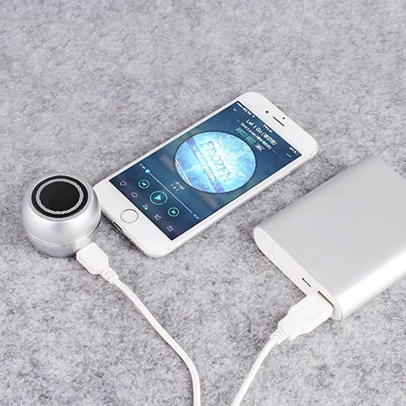 Mini Phone Speaker Portable Wireless Plug in Speaker with 35mm Aux Audio Jack Rechargeable Plug and Play Clear Bass Speaker Universal for Cell Phone iPad MP3 MP7 Tablet Computer Sky Blue