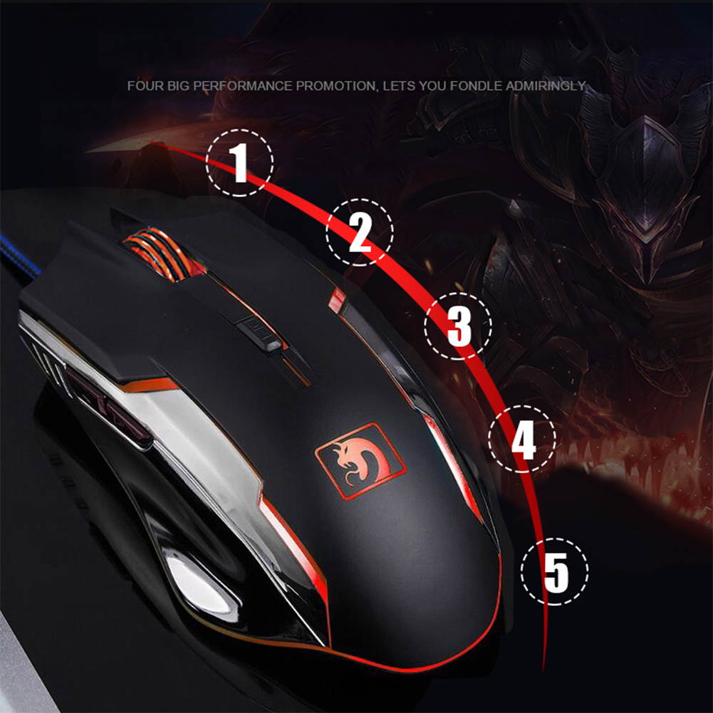 UrChoiceLtd 2017 Technology Orange Yellow LED Backlit Multimedia Ergonomic Usb Gaming Keyboard with a Phone Stand and Lighter Stand + 2000DPI Gaming Mouse + Gaming Mouse Pad For Laptop Computer