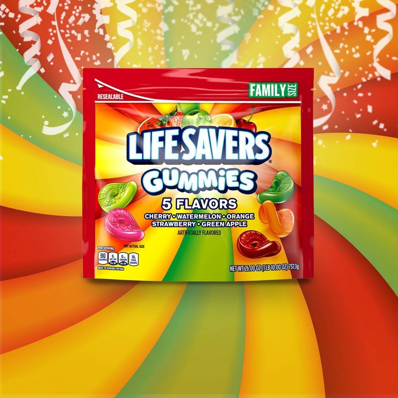 Lifesaver Gummies 5 Flavor Variety Family SUP - 26oz