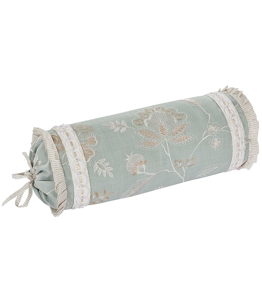 J. Queen New York Floral Garden View Neckroll Pillow