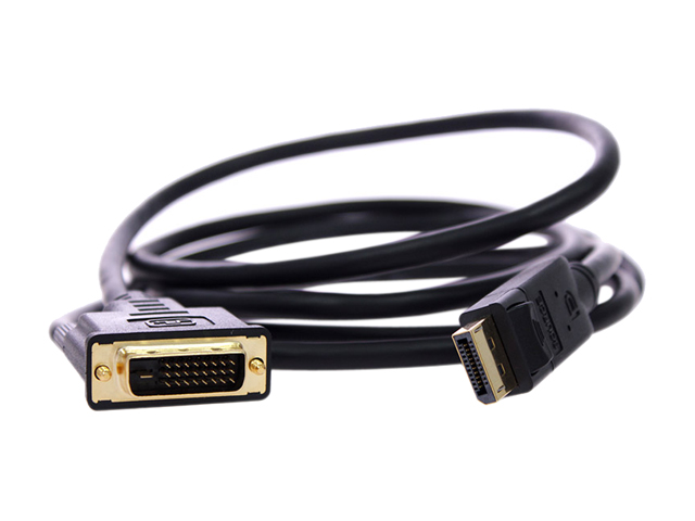 Unirise 15ft DVI-Digital Dual link to Displayport, Male - Male - DisplayPort/DVI for Video Device - 15 ft - 1 x DVI-D (Dual-Link) Male Digital Video - 1 x DisplayPort Male Digital Audio/Video - ...