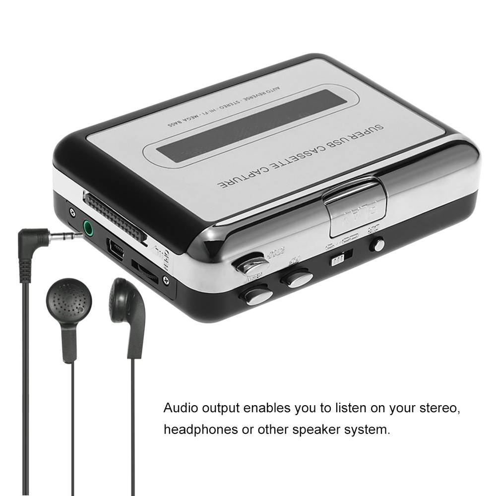ezcap USB Cassette Capture Convert Tapes to MP3/CD