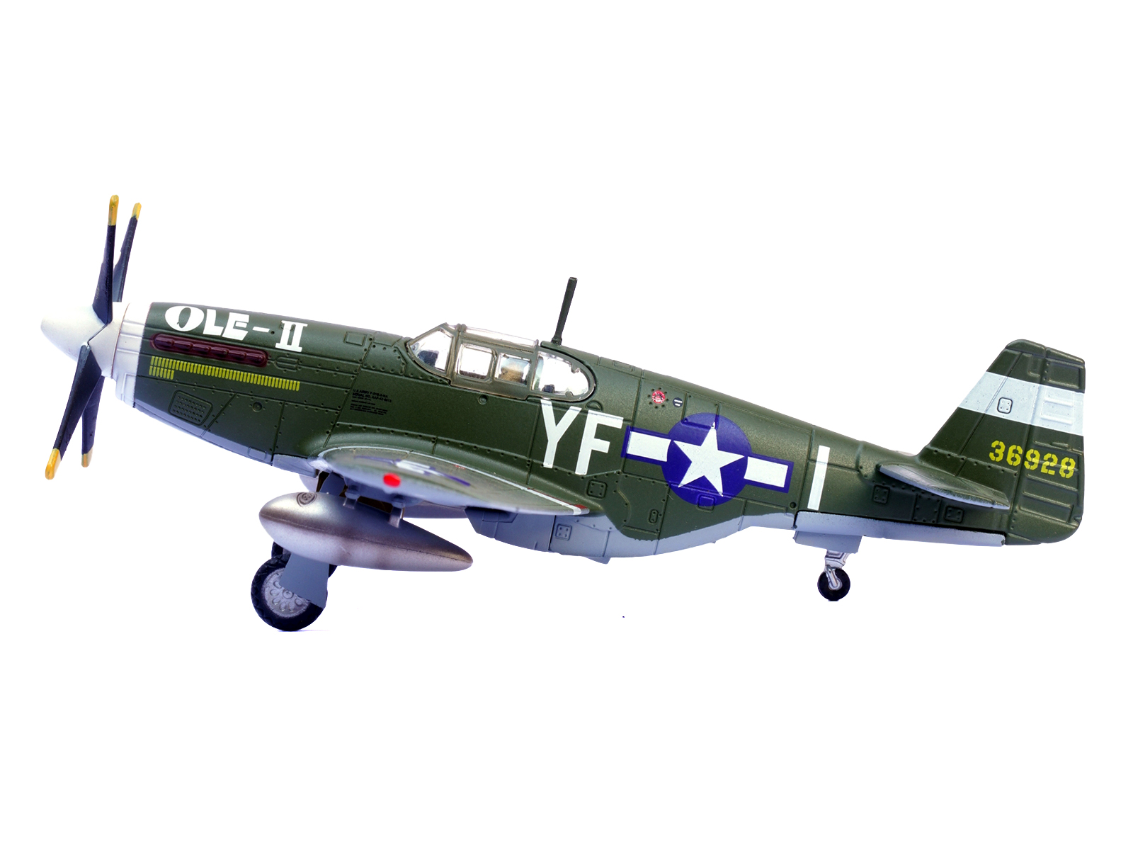 North American P-51D Mustang Fighter Aircraft "Lt. Col. McComas 118th Tactical Reconnaissance Squadron 23rd Fighter Group China" (1945) United States Army Air Force "Air Power Series" 1/48 Diecast Model by Hobby Master