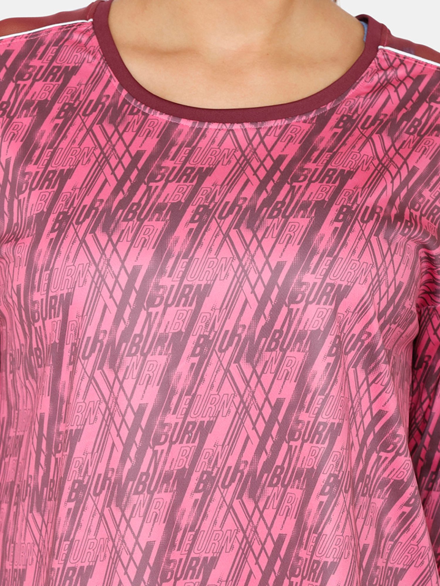 Zelocity by Zivame Ibis Pink Printed T-Shirt