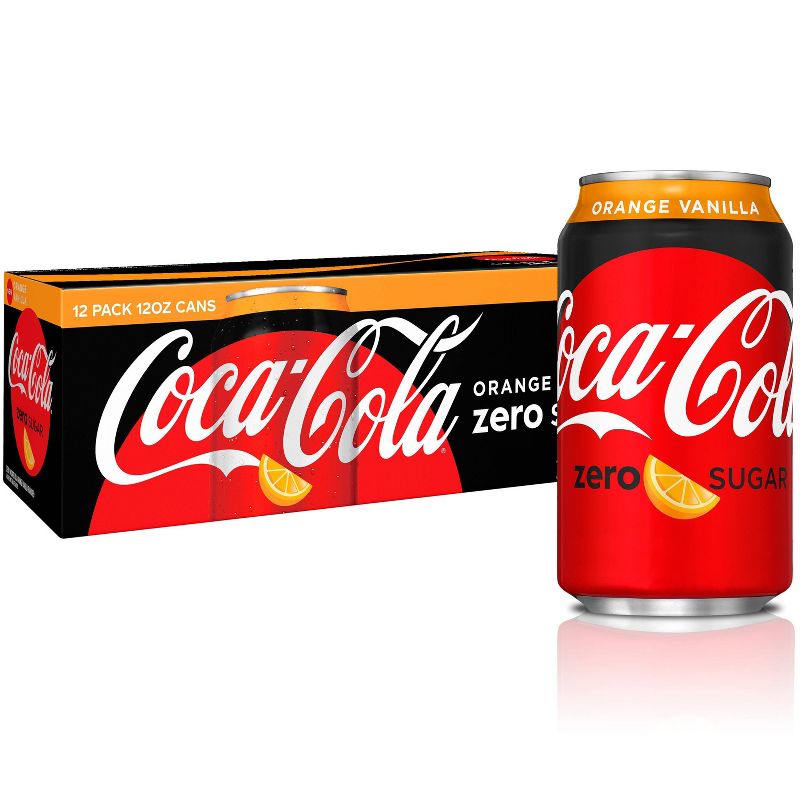 Coca-Cola Orange Vanilla Zero Sugar - 12pk/12 fl oz Cans