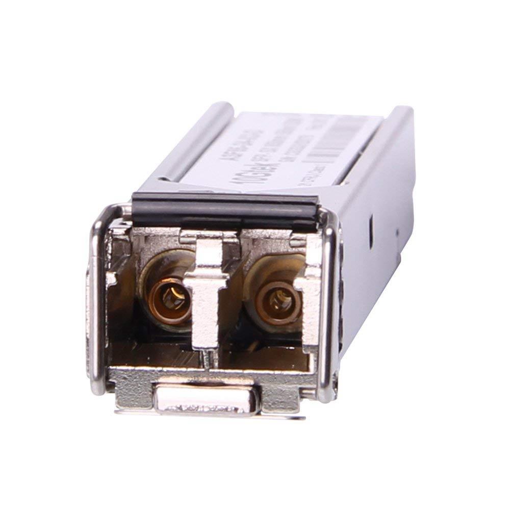 Gigabit SFP LC Multi-mode Transceiver, 1000BASE-SX Mini-GBIC Module for Cisco GLC-SX-MMD/GLC-SX-MM/SFP-GE-S, Ubiquiti UF-MM-1G, Mikrotik S-85DLC05D, D-Link, Netgear, TP-Link (850nm, DDM, 550m)