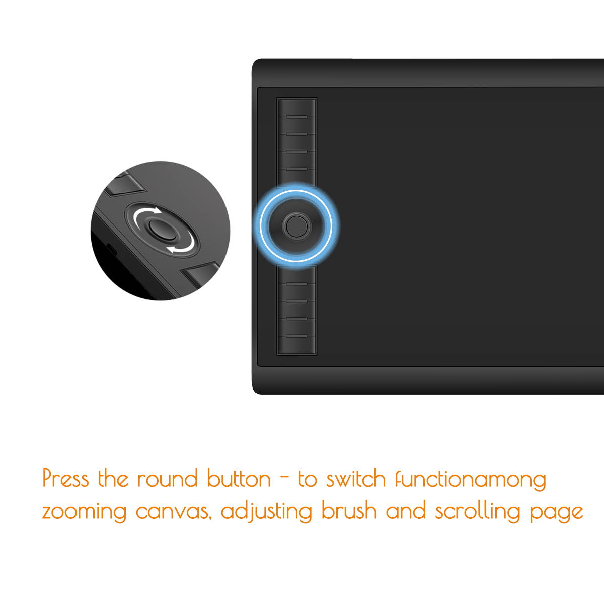 GAOMON M10K2018 10 x 6.25 inches Graphic Drawing Tablet 8192 Levels of Pressure Digital Pen Tablet with Battery-Free Stylus