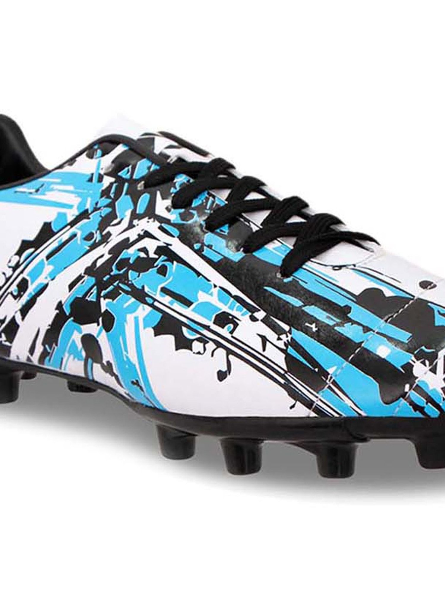 Nivia Men's Storm White Football Shoes