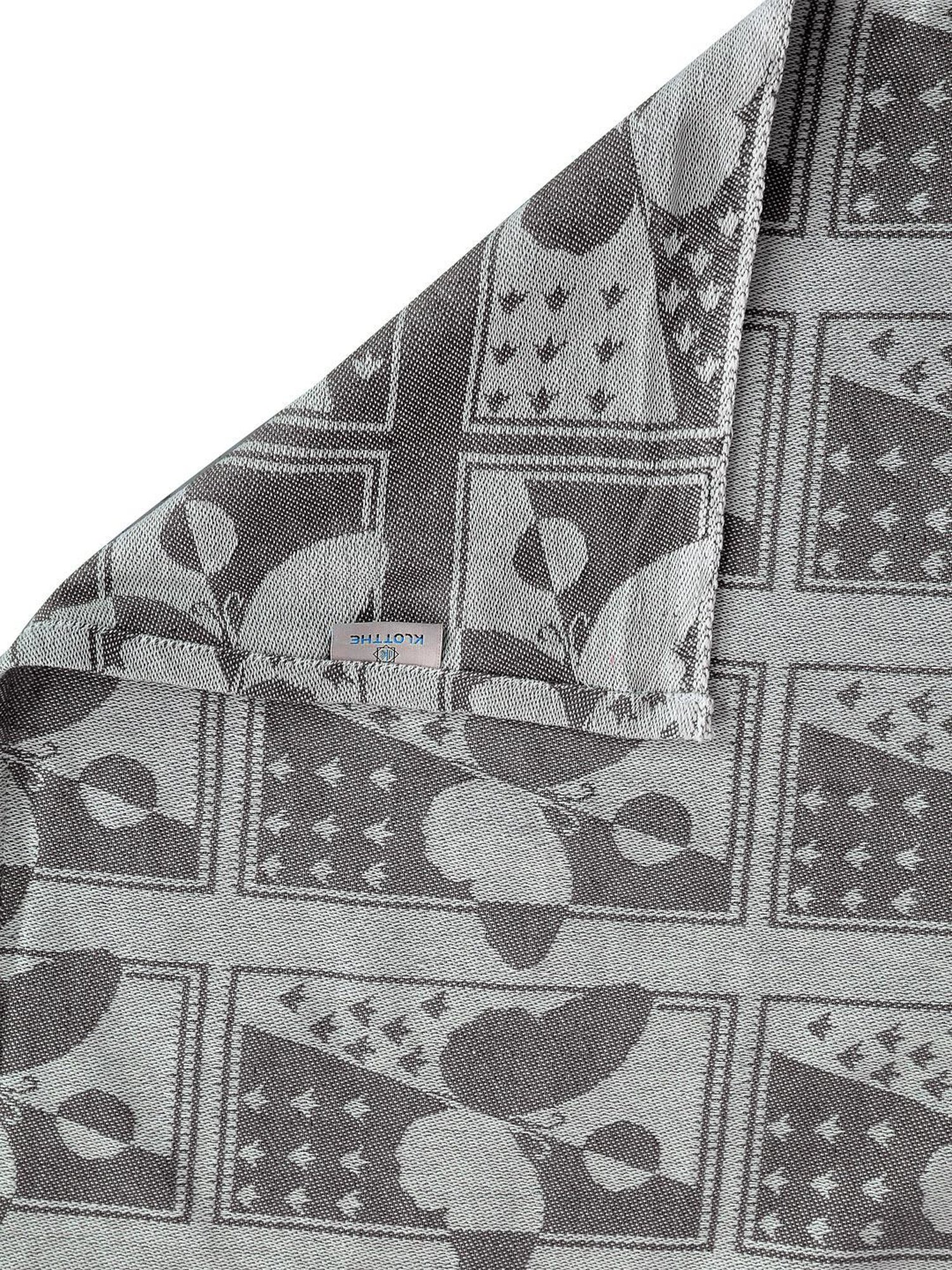 Klotthe Woven Brown 350 TC Cotton Double Bed Cover With 2 Pillow Covers