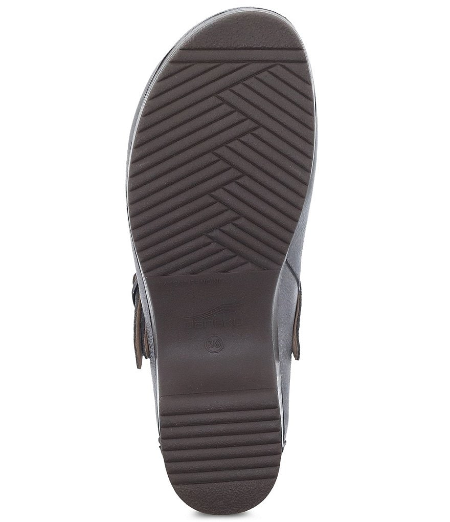 Dansko Berry Pewter Metallic Mule Clogs