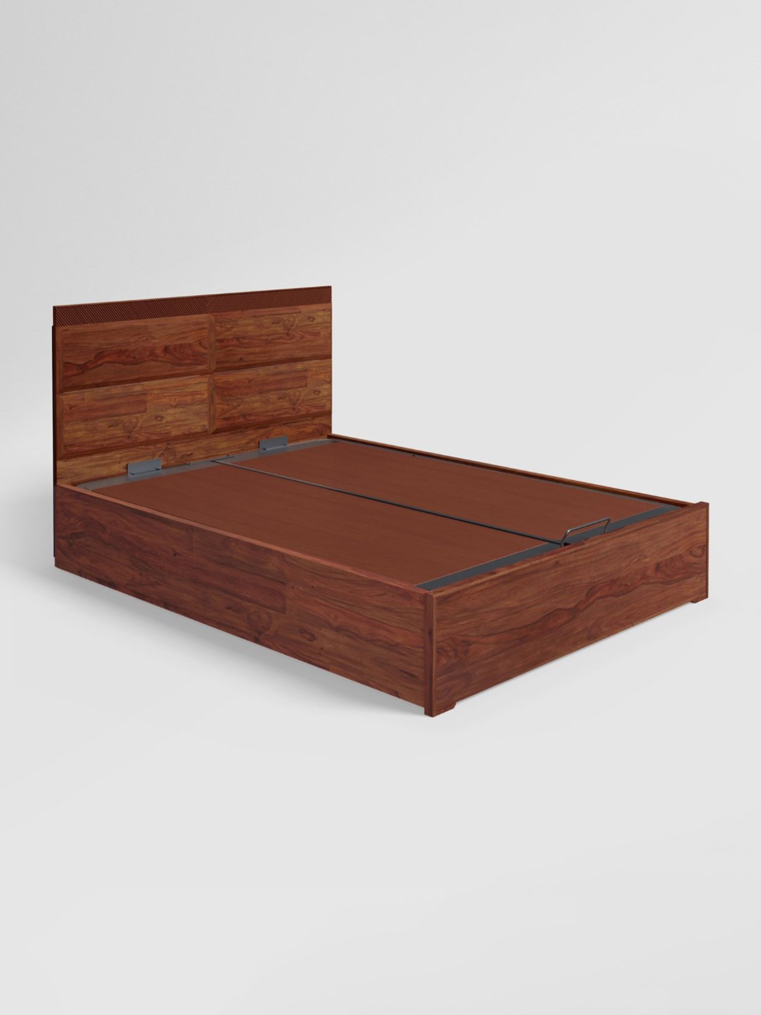 Nilkamal Riva Black Engineered Wood King Size Bed with Storage