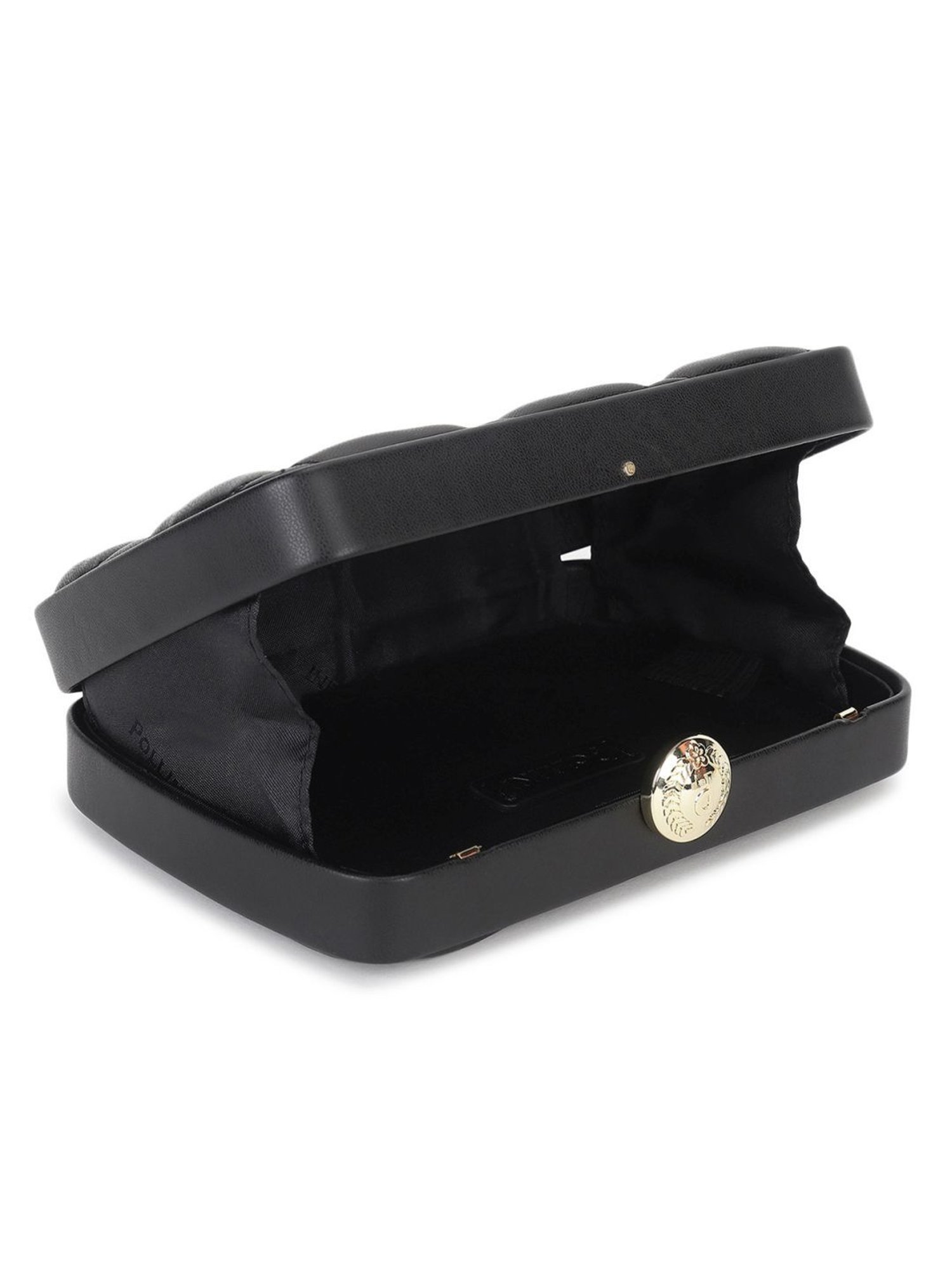 Pollini Black Quilted Small Cross Body Bag