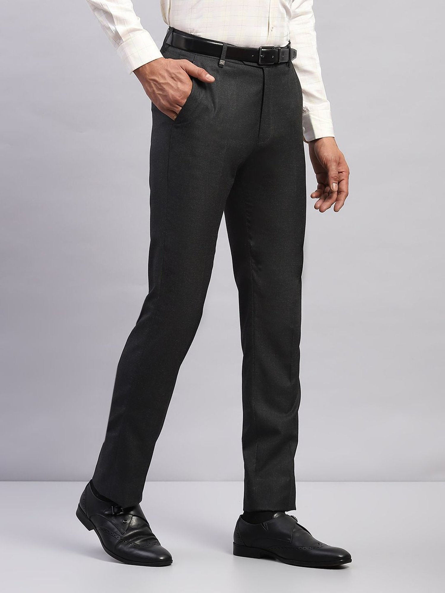 Monte Carlo Dark Grey Smart Fit Trousers