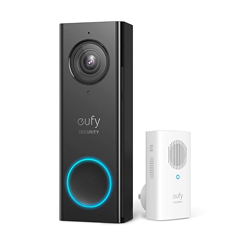 Security, Wi-Fi Video Doorbell, 2K Resolution Video doorbell Camera, No Monthly Fees, Secure Local Storage, Human Detection, 2-Way Audio, Free Wireless Chime-Requires Existing Doorbell Wires