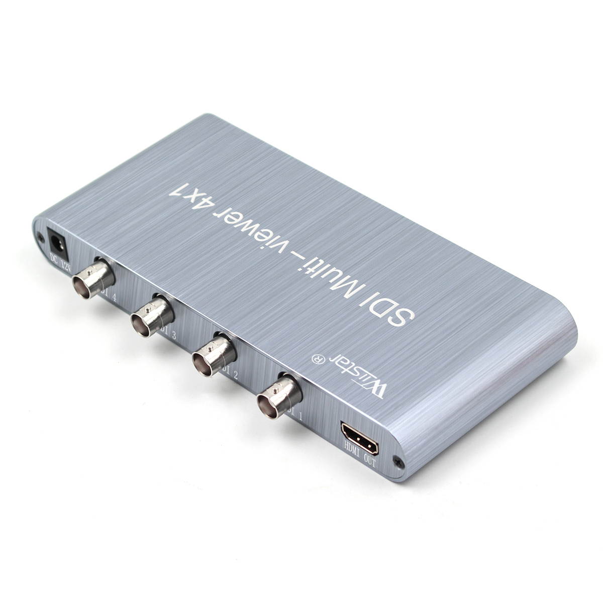 SDI multi-viewer 4&times;1, BNC switch 4 SDI in 1 HDMI out, Support 1080p SD-SDI HD-SDI 3G-SDI with RS232 interface SDI Four-picture Quad Switcher