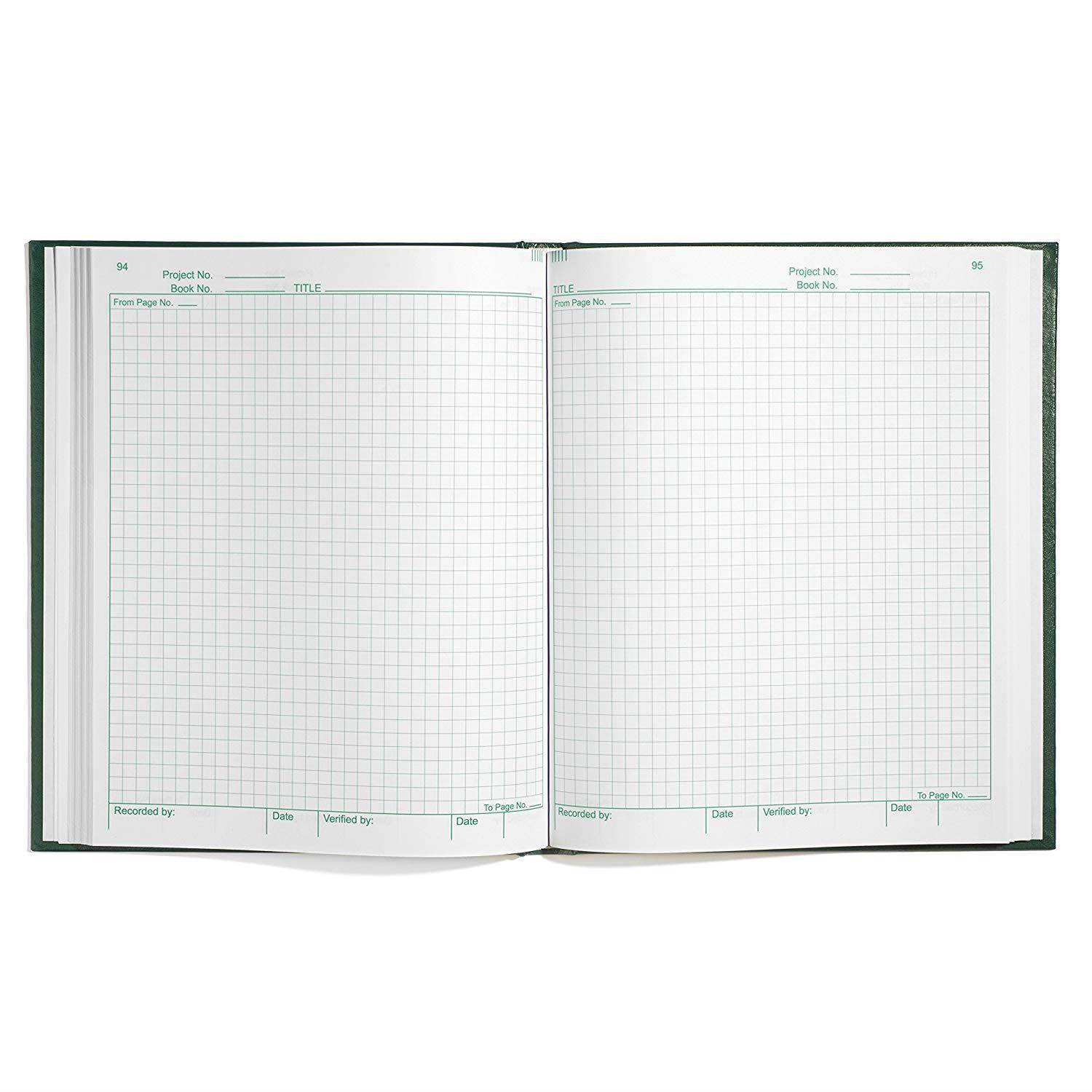 Scientific Notebook Company, Laboratory Notebook, 96 Pages 3001HC Green Hard Cover