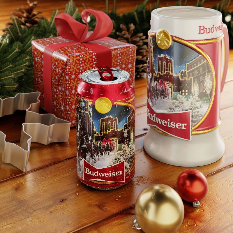 Budweiser 20oz Ceramic Holiday Stein