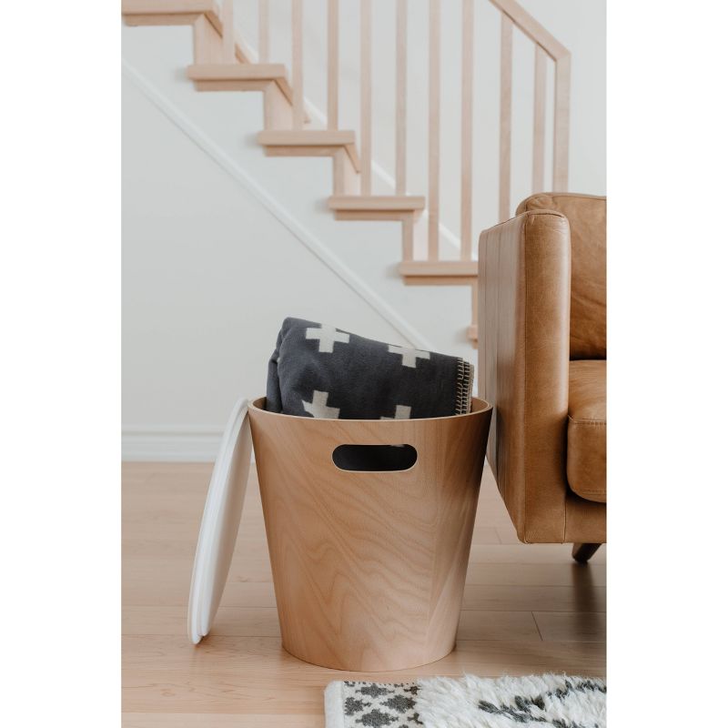 Woodrow Storage Stool Wood - Umbra