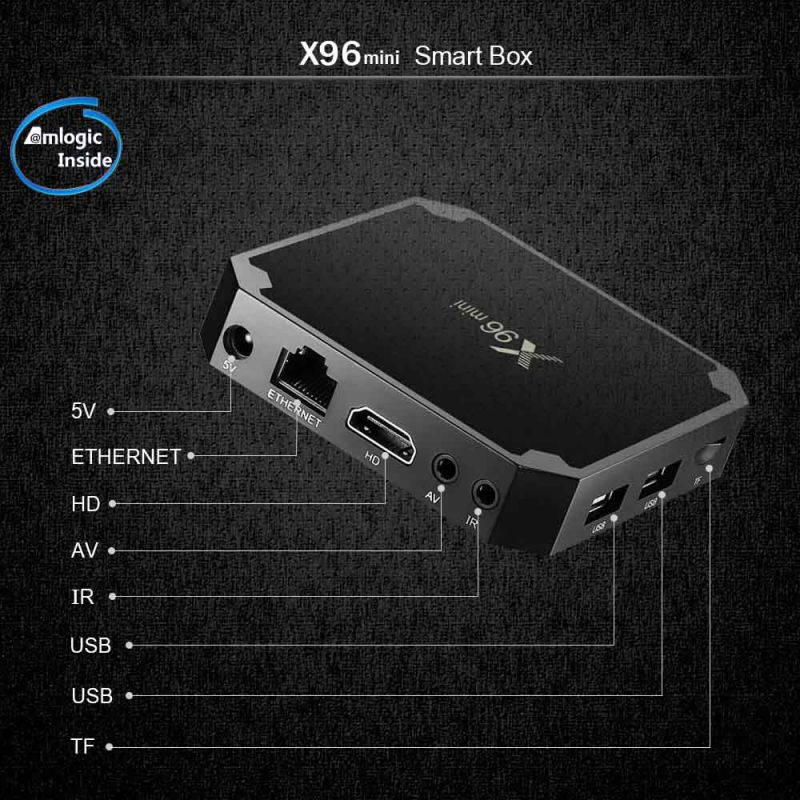 Yijianxi X96mini Android 9.0 Smart tv box Amlogic S905W Quad Core support 2.4G Wireless WIFI Media Player X96 mini Set-top box