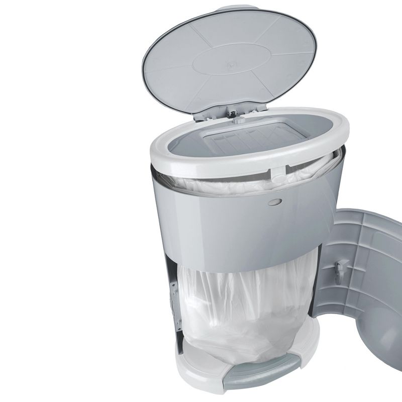 Dekor Plus Hands-Free Diaper Pail - Gray