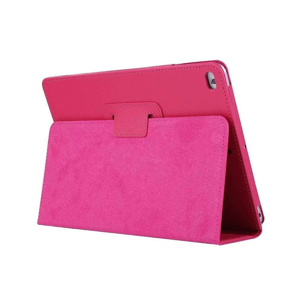 Vangoog 2017 New iPad Case Cover - Slim Folding Cover Case for Apple New iPad 9.7 inch 2017 Tablet / iPad Air / Air 2 (with Auto Wake / Sleep),Hot Pink