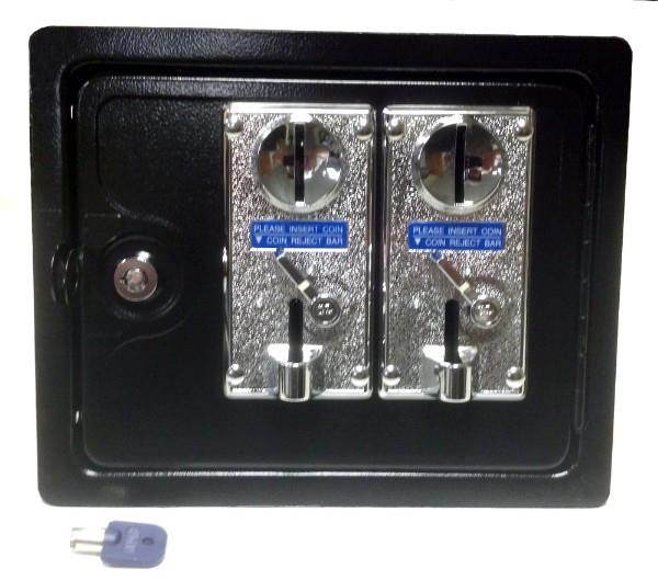 Arcade game Multi-Player two entry Coin Door Kit, Coin mech's, lock and key included, US .25 or Token