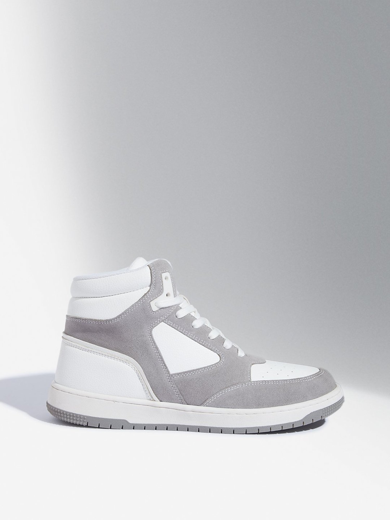 SOLEPLAY by Westside White & Grey Perforated Boots