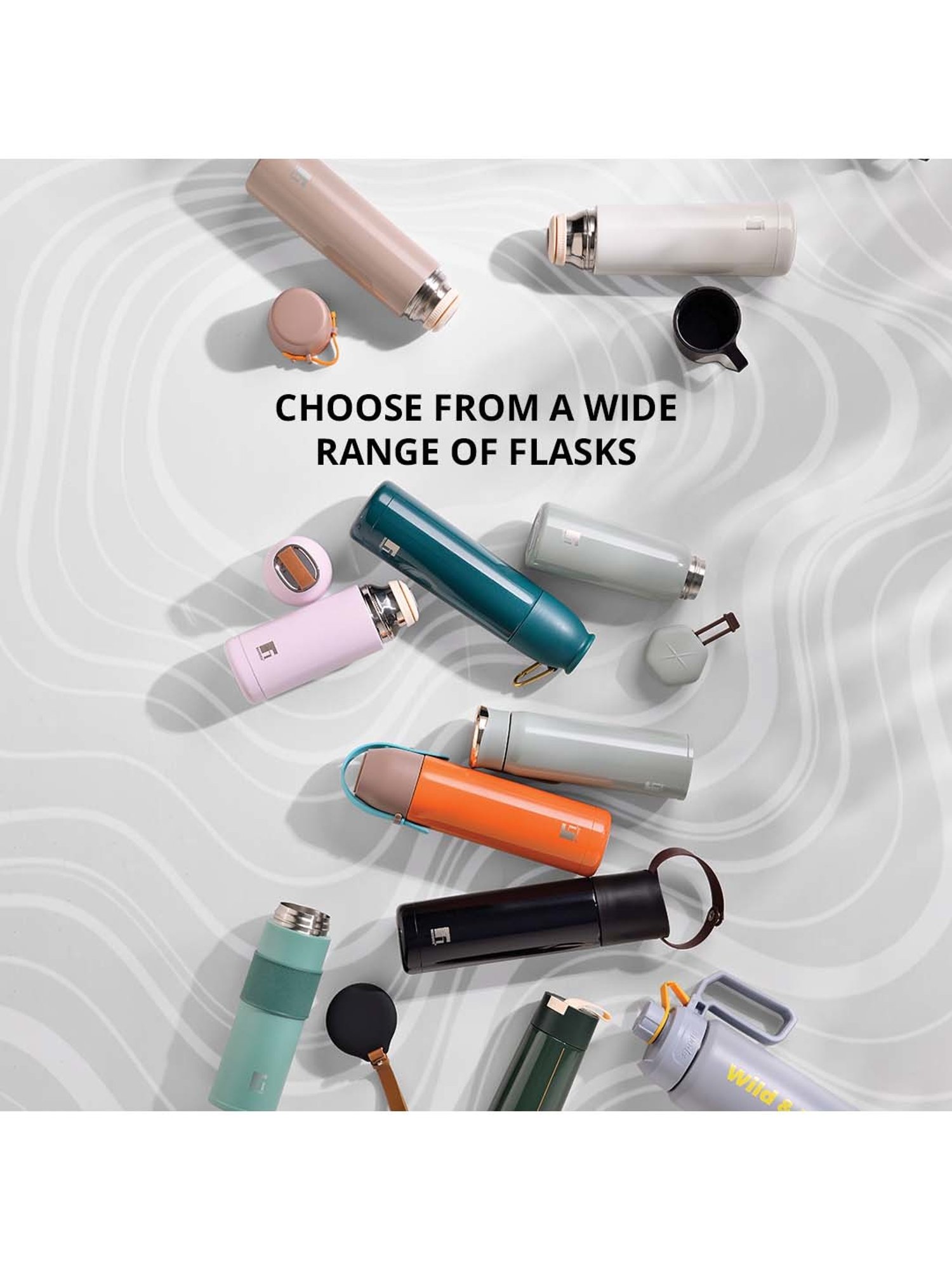 Bergner Walking Blue Stainless Steel Thermosteel Hot and Cold Bottle (0.6 L)